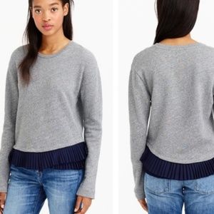 J. Crew ruffle hem sweatshirt